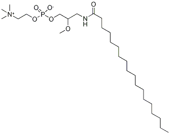Structure of RAC-2-METHOXY-3-OCTADECANAMIDO-1-PROPYL PHOSPHOCHOLINE