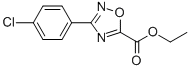 Structure of 3-(4-CHLORO-PHENYL)-[1,2,4]OXADIAZOLE-5-CARBOXYLIC ACID ETHYL ESTER