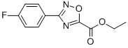 Structure of 1,2,4-OXADIAZOLE-5-CARBOXYLIC ACID, 3-(4-FLUOROPHENYL)-, ETHYL ESTER
