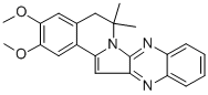 Structure of 5,6-DIHYDRO-2,3-DIMETHOXY-6,6-DIMETHYLBENZ[7,8]INDOLIZINO[2,3-B]QUINOXALINE