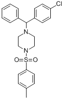 Structure of 1-[(4-CHLOROPHENYL)(PHENYL)METHYL]-4-[(4-METHYLPHENYL)SULFONYL]PIPERAZINE