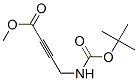 Structure of 2-Butynoic acid,4-[[(1,1-dimethylethoxy)carbonyl]amino]-, methyl ester