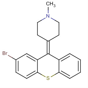 Structure of Piperidine, 4-(2-bromo-9H-thioxanthen-9-ylidene)-1-methyl-