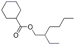 Chemical structure of 2-ethylhexyl cyclohexanecarboxylate