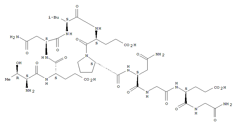 Structure of H-THR-GLU-ASN-LEU-GLU-PRO-ASN-GLY-GLU-GLY-NH2