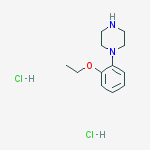 Structure of 1-(2-Ethoxy-phenyl)-piperazine dihydrochloride