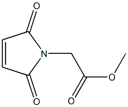 Structure of 1H-Pyrrole-1-acetic acid, 2,5-dihydro-2,5-dioxo-, methyl ester