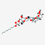 Structure of Decyl (2s,3r,4s)-4-[(2s,7s,8r,9s)-2-[(2r,5s)-5-ethyl-5-[(2r,3s,5r)-5-[(2s,3s,5r,6r)-6-hydroxy-6-(hydroxymethyl)-3,5-dimethyloxan-2-yl]-3-methyloxolan-2-yl]oxolan-2-yl]-7-hydroxy-2,8-dimethyl-1,10-dioxaspiro[4.5]decan-9-yl]-3-methoxy-2-methylpentanoate