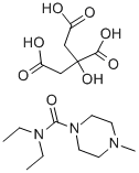 Structure of DIETHYLCARBAMAZINE CITRATE