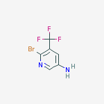 Structure of 3-PYRIDINAMINE, 6-BROMO-5-(TRIFLUOROMETHYL)-