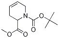 Structure of 1,2(2H)-Pyridinedicarboxylic acid, 3,6-dihydro-, 1-(1,1-dimethylethyl)2-methyl ester