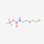 Structure of tert-butyl 2-(2-bromoethoxy)ethylcarbamate