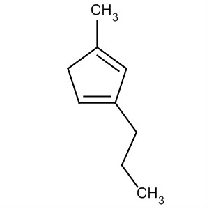 Structure of 1,3-Cyclopentadiene, 1-methyl-3-propyl-