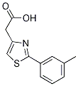 Structure of 2-(3-METHYLPHENYL)-1,3-THIAZOL-4-YL]ACETIC ACID