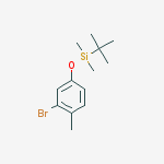 Structure of (3-Bromo-4-methylphenoxy)(tert-butyl)dimethylsilane