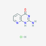 2-AMINO-PYRIDO[2,3-D]PYRIMIDIN-4(3H)-ONE HYDROCHLORIDE结构式