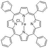 Structure of 5,10,15,20-TETRAPHENYL-21H,23H-PORPHINE IRON(III) CHLORIDE