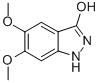 Structure of 3-HYDROXY-5,6-DIMETHOXY 1H-INDAZOLE