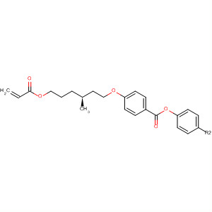 Benzoic acid, 4-[[(3S)-3-methyl-6-[(1-oxo-2-propenyl)oxy]hexyl]oxy]-,1,4-phenylene ester结构式
