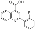 2-(2-氟苯基)-4-喹啉羧酸结构式