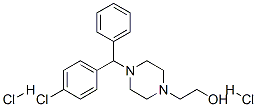 Structure of 4-[(4-Chlorophenyl)phenylmethyl]-1-piperazineethanol dihydrochloride