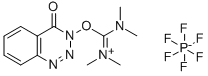 Structure of 2-(3,4-DIHYDRO-4-OXO-1,2,3-BENZOTRIAZIN-3-YL)-N,N,N',N'-TETRAMETHYLURONIUM HEXAFLUOROPHOSPHATE