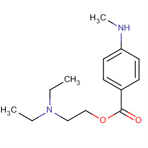 Structure of Benzoic acid, 4-(methylamino)-, 2-(diethylamino)ethyl ester
