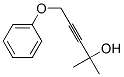 3-Pentyn-2-ol, 2-methyl-5-phenoxy-,结构式