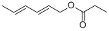 2,4-HEXADIENYL PROPIONATE结构式