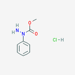 Structure of 1-phenylHydrazinecarboxylic acid methyl ester hydrochloride