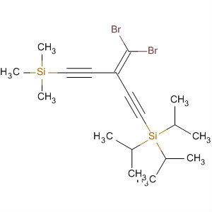 Structure of (3-(dibroMoMethylene)-5-(triisopropylsilyl) penta-1,4-diynyl)triMethylsilane
