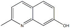 Structure of 7-Quinolinol, 2-methyl-