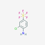 Structure of 2-CHLORO-4-(PENTAFLUOROTHIO)ANILINE, 97%