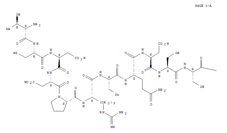 CHORIONIC GONADOTROPIN B-SUBUNIT FRAGMEN T 109-119 AMIDE结构式