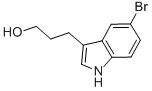 1H-INDOLE-3-PROPANOL,5-BROMO-结构式