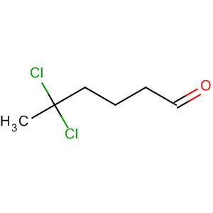 Chemical structure of Hexanal, 5,5-dichloro-
