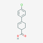 4'-CHLORO-2,3,4,5-TETRAHYDRO-[1,1'-BIPHENYL]-4-CARBOXYLIC ACID结构式