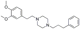 Structure of Piperazine, 1-[2-(3,4-dimethoxyphenyl)ethyl]-4-(3-phenylpropyl)-