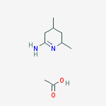 2-IMINO-4,6-DIMETHYLPIPERIDINE, ACETATE结构式