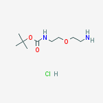 Structure of tert-butyl [2-(2-aminoethoxy)ethyl]carbamate hydrochloride