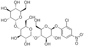 2-氯-4-硝基苯基-Β-D-麦芽三糖糖苷结构式
