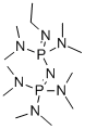 Structure of 1-ETHYL-2,2,4,4,4-PENTAKIS(DIMETHYLAMINO)-2LAMBDA5,4LAMBDA5-CATENADI(PHOSPHAZENE)