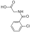 2-氯苯甲酰氨基乙酸结构式