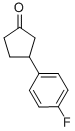 Structure of 3-(4-FLUOROPHENYL)CYCLOPENTANONE