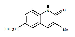 Structure of 6-Quinolinecarboxylicacid, 1,2-dihydro-3-methyl-2-oxo-