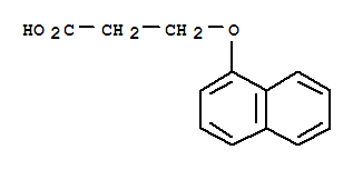 3-(1-naphthyloxy)propanoic acid结构式
