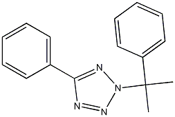 2-(1-甲基-1-苯乙基)-5-苯基-2H-四氮唑结构式