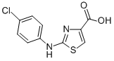 Structure of 2-(4-Chloro-phenylamino)-thiazole-4-carboxylic acid