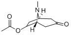 Structure of 6-ACETHYOXY-8-METHYL-8-AZABICYCLO(3.2.1)OCTAN-3-ONE