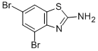 Structure of 2-Amino-4,6-dibromobenzothiazole